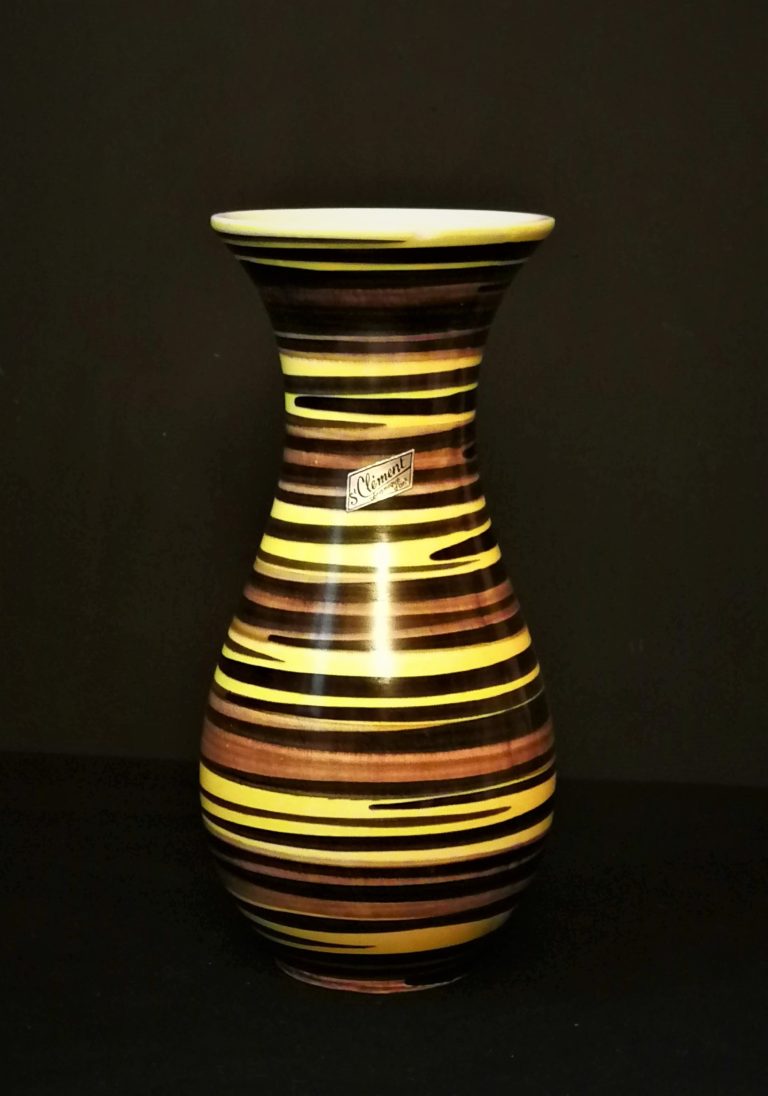 VASE SAINT CLÉMENT en céramique, modèle méphisto, vintage années 60 EUR 153,00 - PicClick FR